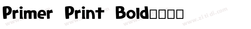 Primer Print Bold字体转换 Primer Print Bold字体转换